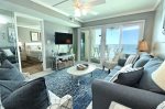 Living area- Direct Gulf view